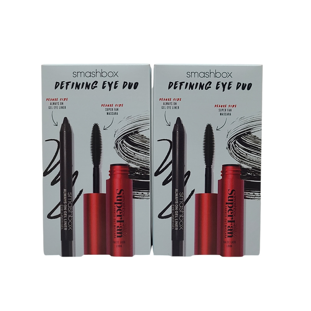2 Pack Smashbox Defining Eye Duo- Always On Gel Eye Liner & Super Fan Mascara - Picture 4 of 6